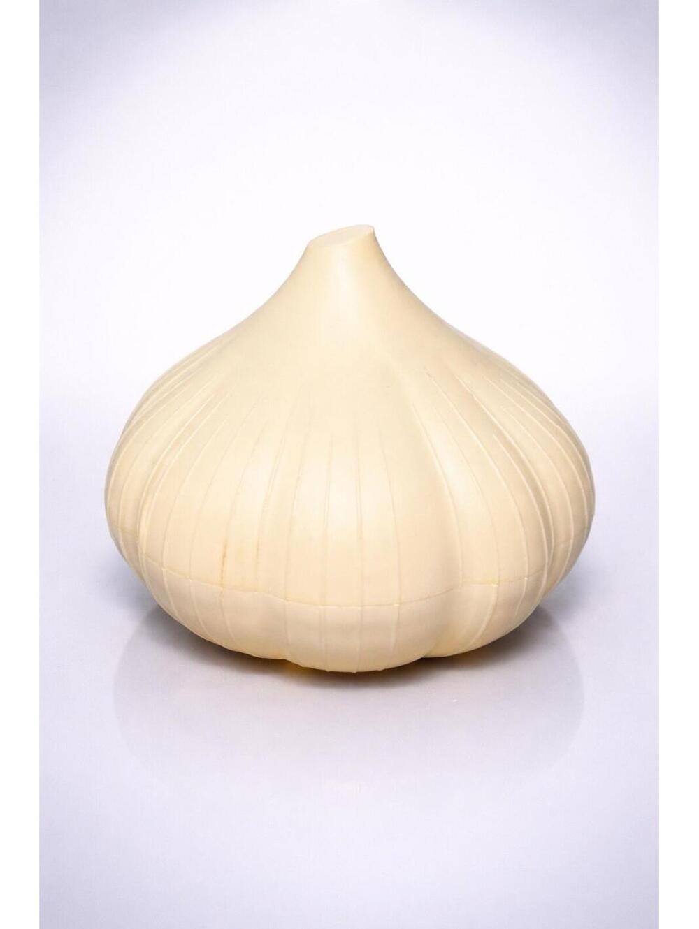Hutzler 2000s Vintage White Garlic Saver Plastic Container, 4x4”